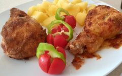 Ropogós vajas csirkecombok