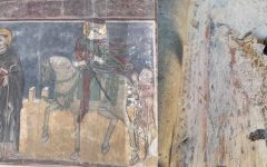 Újabb középkori freskórészletek kerültek elő a zselízi templomban