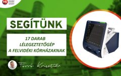 A lévai kórháznak is adományoz Magyarország lélegeztetőgépet