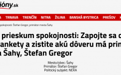Felmérés: hogyan értékeli Ipolyság polgármestere, Gregor Štefan munkáját?