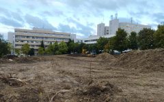 Új parkoló épül a lévai kórház hátsó részén